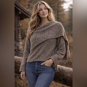 Weave of the Irish Handwoven Wool Sweater Wrap Shawl Cardigan